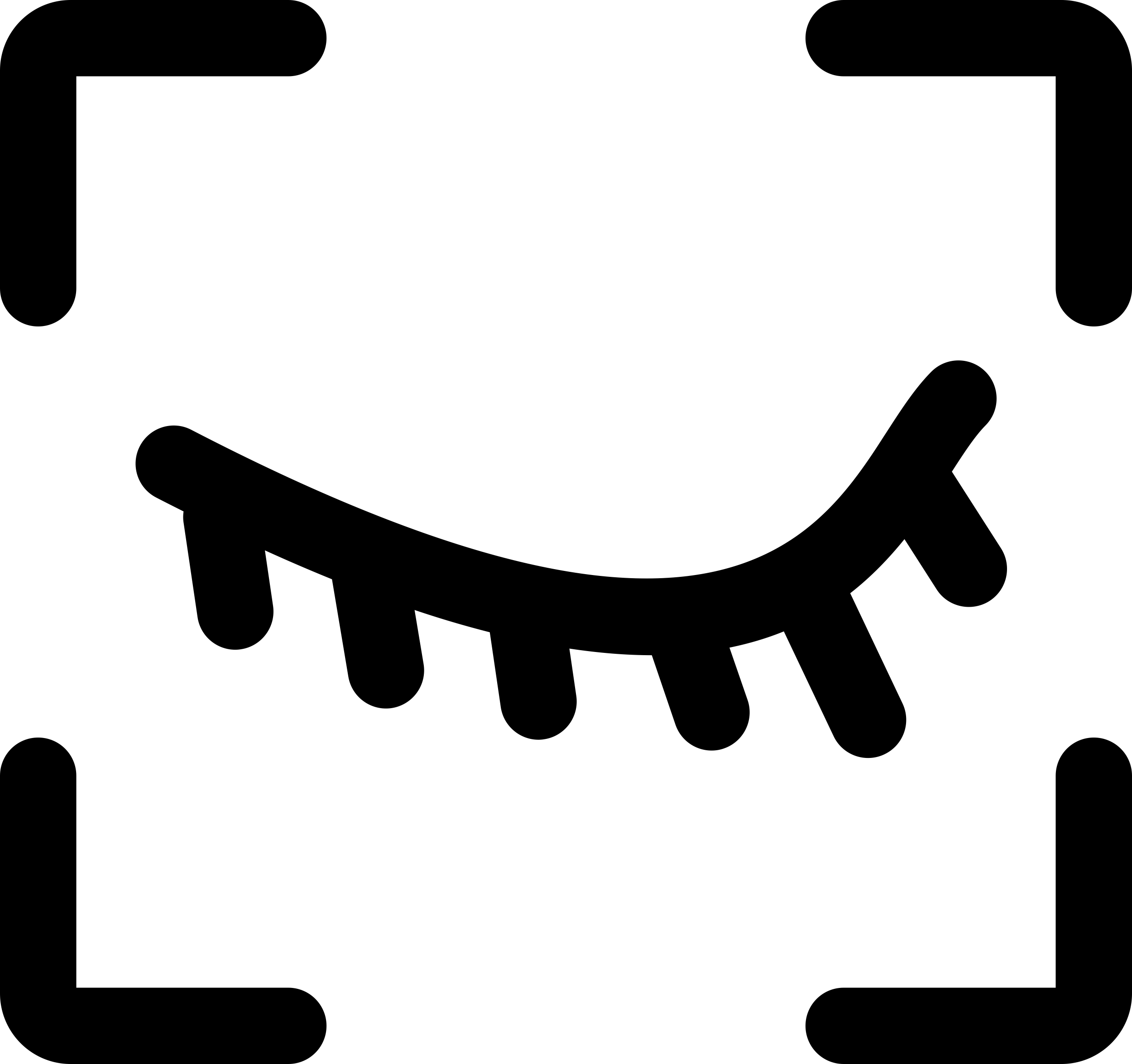 Closed Eye In Focus Square Rounded Corners Lines Symbol For Photo Interface Outline Svg File Free Vectors